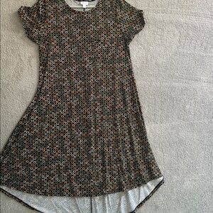 LuLaRoe Multicolor Geometric Midi Dress